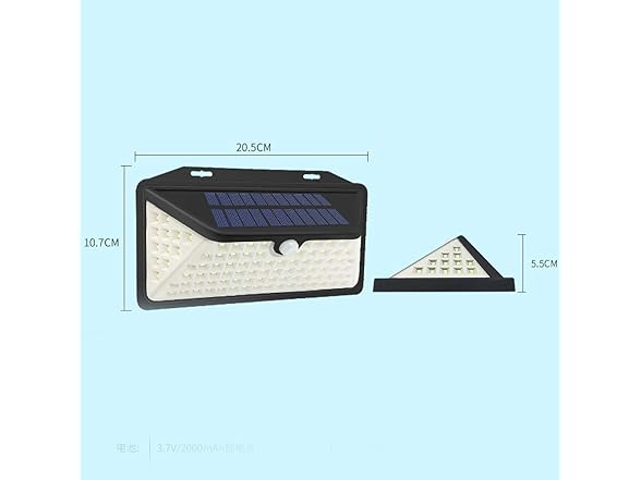 WBM Smart Solar Outdoor Lights(2pack)