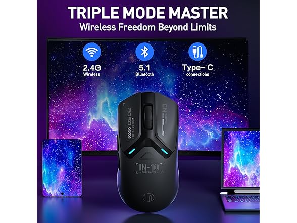 INPHIC BC103825060243 wireless gaming mouse lightwei