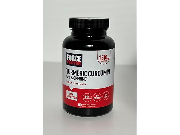 FORCE FACTOR Turmeric & BioPerine Joint Support 90ct
