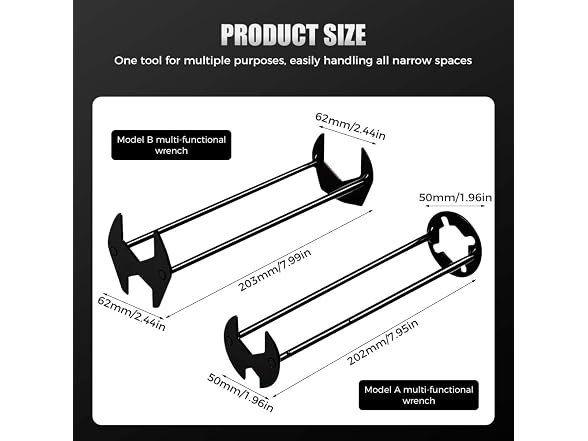 Fiopet CON-19 2 PCS Sink Wrench