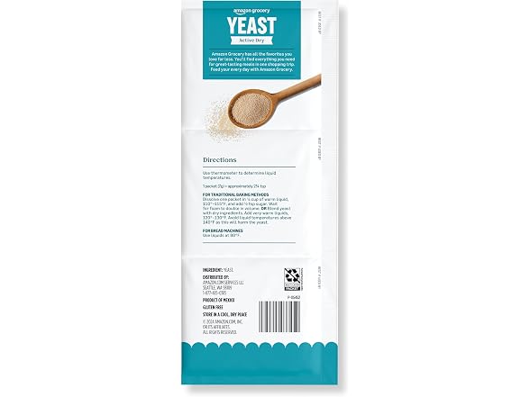 Amazon Grocery, Active Dry Yeast, 0.75