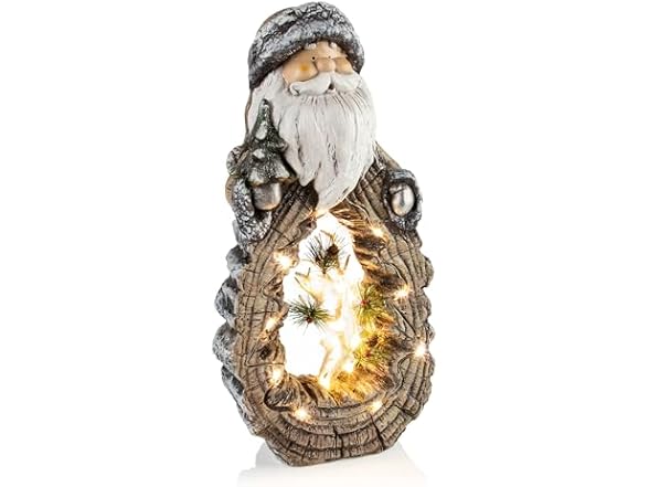 Alpine Corporation 21" H Indoor/Outdoor Santa Statue