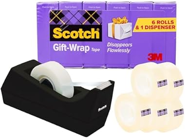 $8 Scotch Gift Wrap Tape 6 Rolls + Disp dealfomo