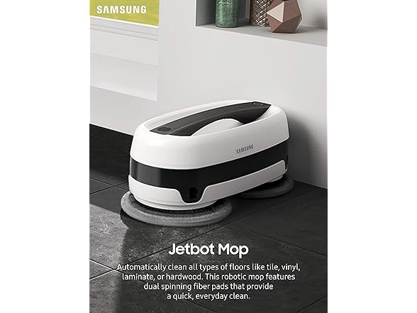 SAMSUNG Jetbot Mop, Cordless Robot Cleaner