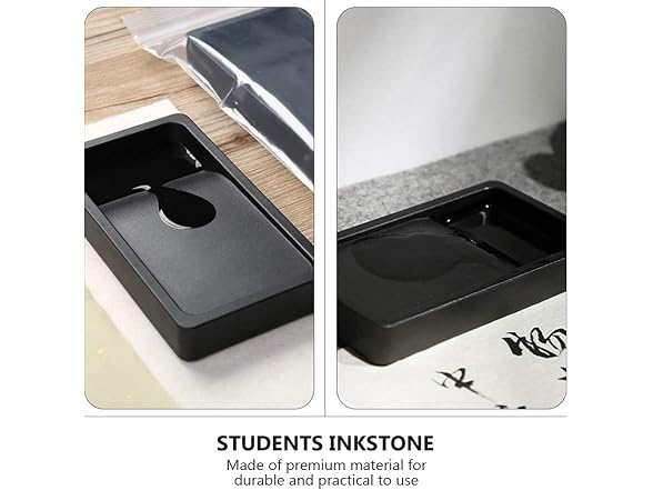TOYANDONA Portable Inkstone 3-Piece Set