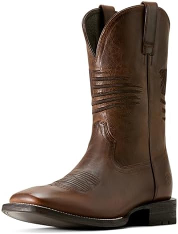 Ariat Circuit Patriot Cowboy Men's Boots Weathered Tan Size 11