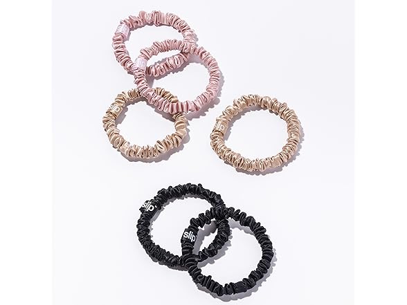 slip Silk Skinny Scrunchies - Set of 6