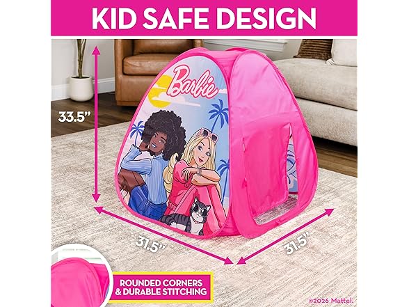 Barbie™ Malibu Pop Up Play Tent for Kids