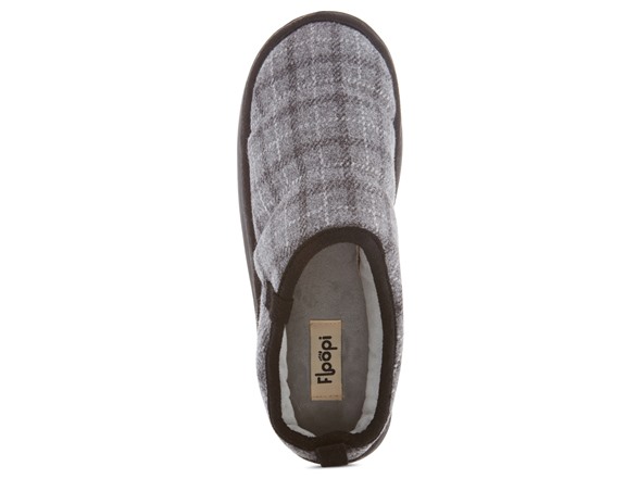 Floopi Womens Detailed Plaid Clog Slipper