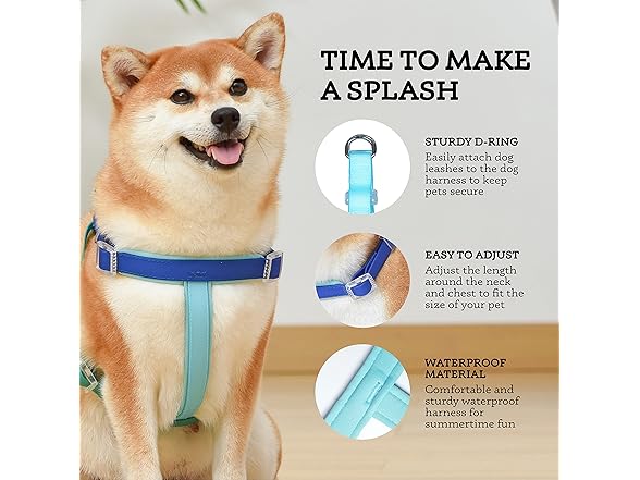 Wags & Wiggles Waterproof PVC Dog Harness