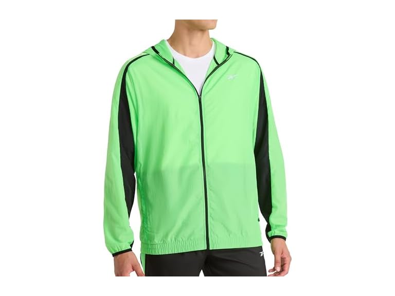 Reebok Men's Running Woven Wind Jacket - Gallery 6