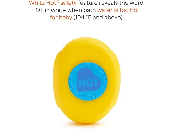 Munchkin® White Hot® Safety Bath Ducky Toy, Yellow