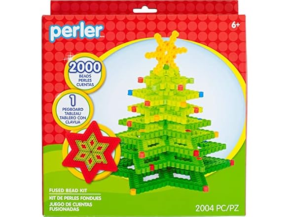 Perler Perler 3D Christmas Tree Fuse Bead Craft Kit, 8.75
