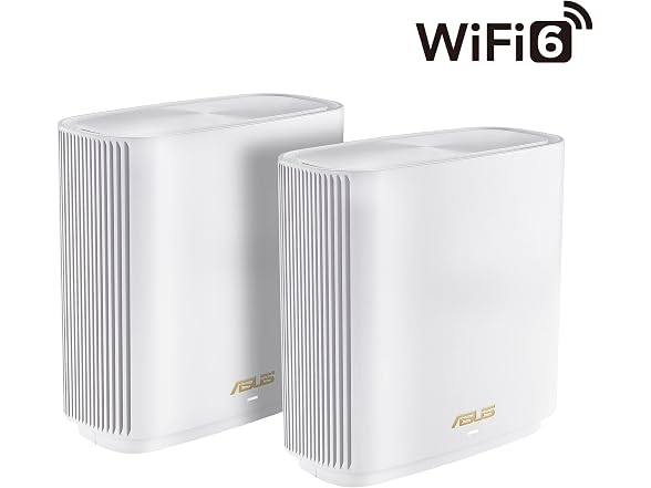 ASUS ZenWiFi - AX7800 WiFi 6 AiMesh Home Wireless System - White (2-Pack)