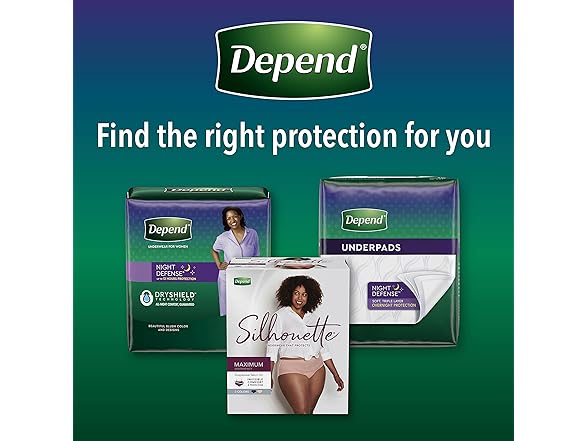 Depend Night Defense Women's M 15ct