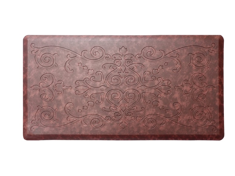 J&V TEXTILES EMB04 20 in. X 39 in. MEDALLION EMBOSSED MAT