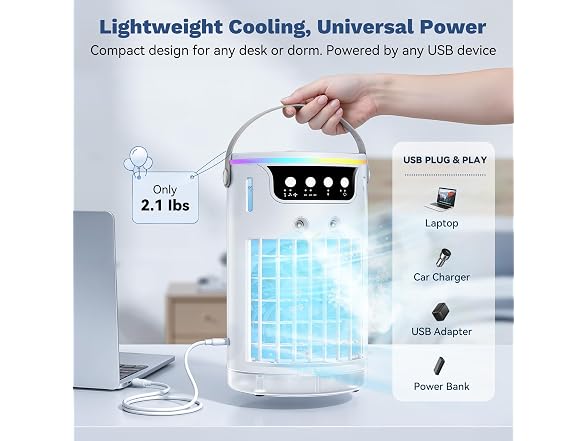 Ylkf Ice Cooling Mist Fan