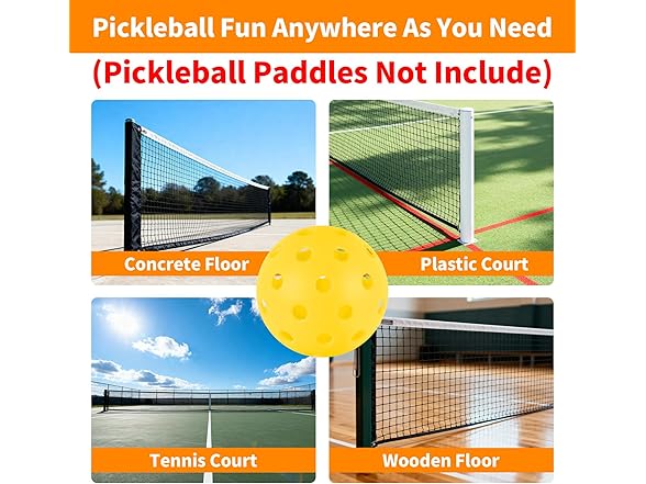 Wiseek Indoor Pickleball Balls