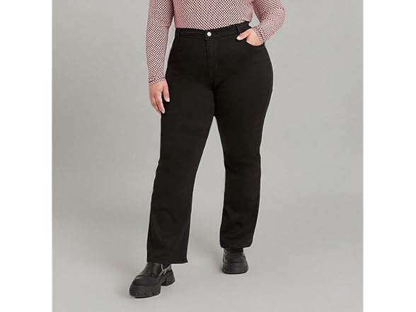 Levis Womens 725 Bootcut Black (24)