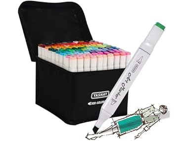 $19.99, Was $49.99, 60% Off! YASNAY Alcohol Markers, 100 Colors dealfomo