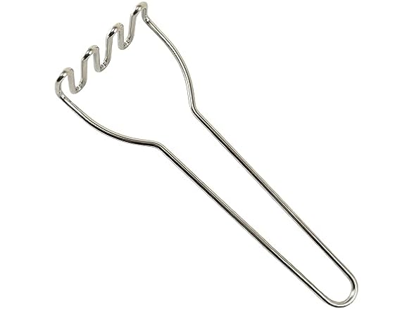 CybrTrayd R&M Mini Potato Masher, Stainless Steel