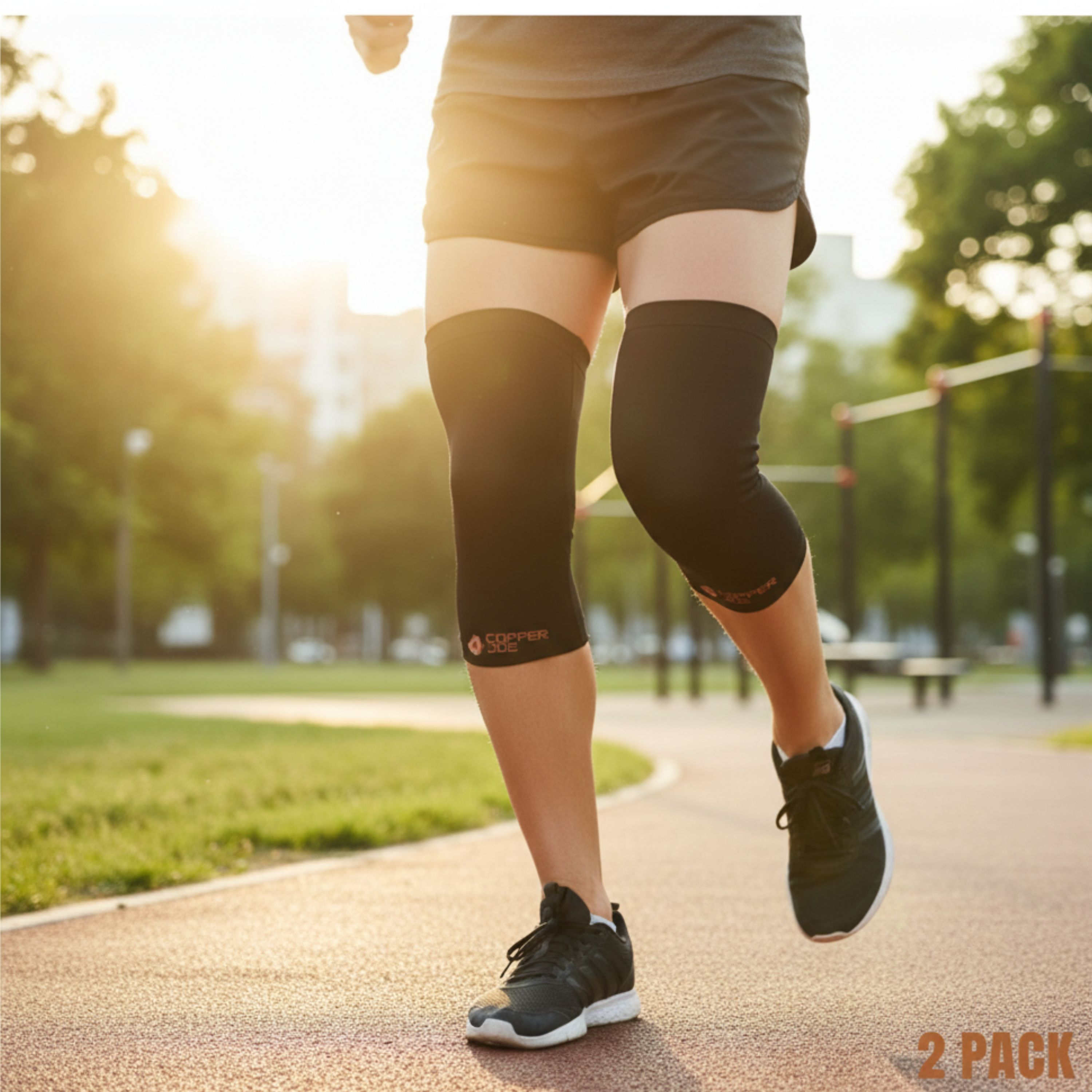 Copper Joe Knee Compression Sleeve 2-Pack - Gallery 12