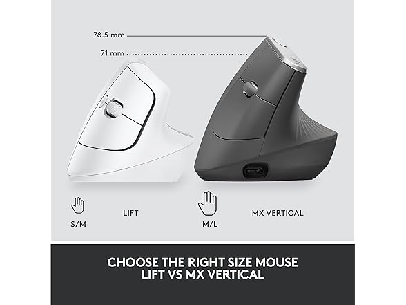 Logitech Lift Business Vertical Ergonomic Mouse