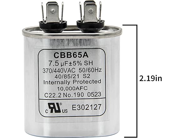 Oval Run Start Capacitor for AC Motor Run