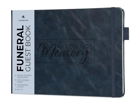 Funeral Guest Book for Memorial Service