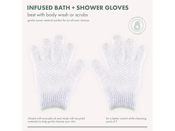 EcoTools Bath Gloves 1 Pair