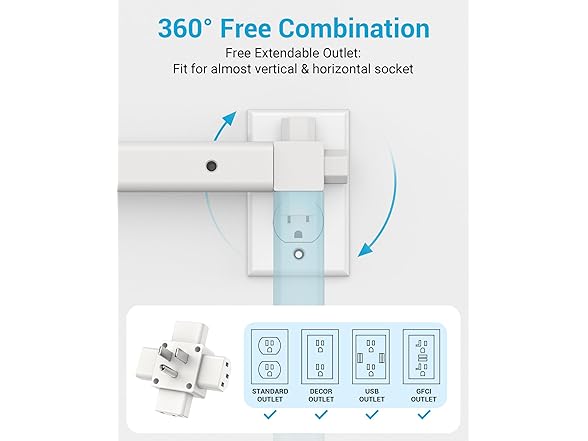 Maxsure Outlet Extender Stick