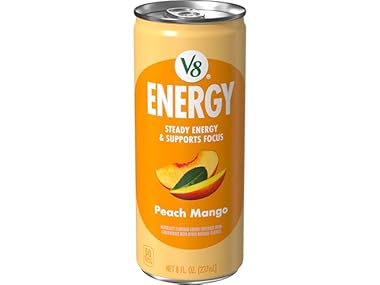 $1.99 V8 Energy Peach Mango Energy Drink, 8 fl oz Can dealfomo