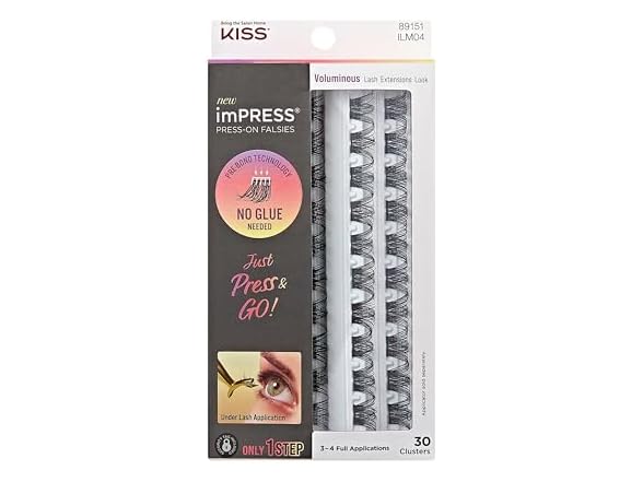 Kiss Impress Voluminous Lash Clusters 30 Count