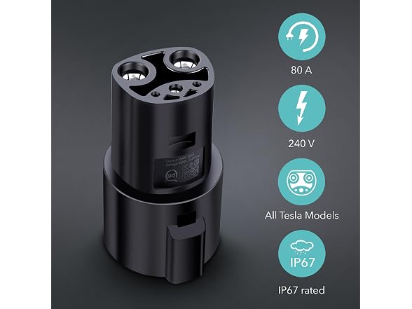 Lectron J1772 to Tesla Adapter 80 Amp (240V)