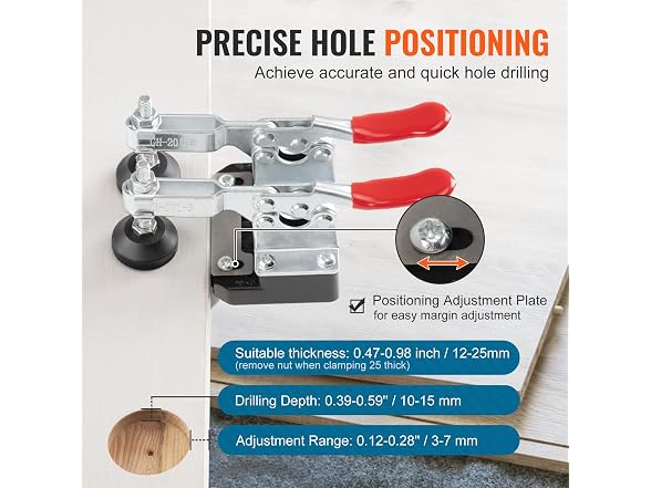 35 mm Concealed Door Hinge Jig, Aluminum Alloy