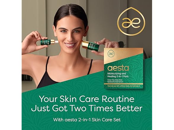 Aesta Green Tea Mask Stick + Hyaluronic Acid