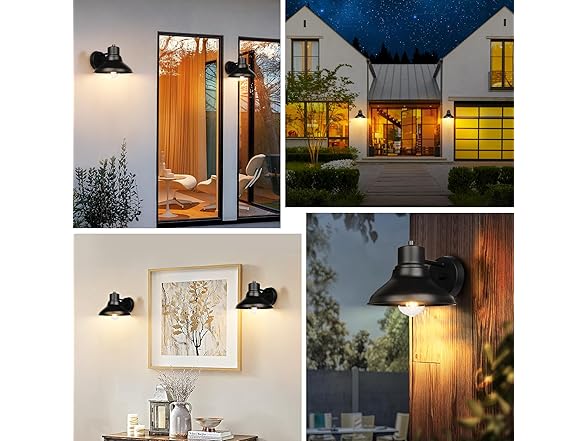 VerRon 2-Pack Outdoor Light Fixtures Wall Mount