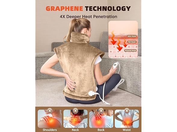 Aassoo Graphene-Infused Heating Pad Neck Back - Gallery 4