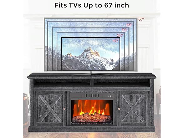 Takywep Takywep Fireplace & Remote Control