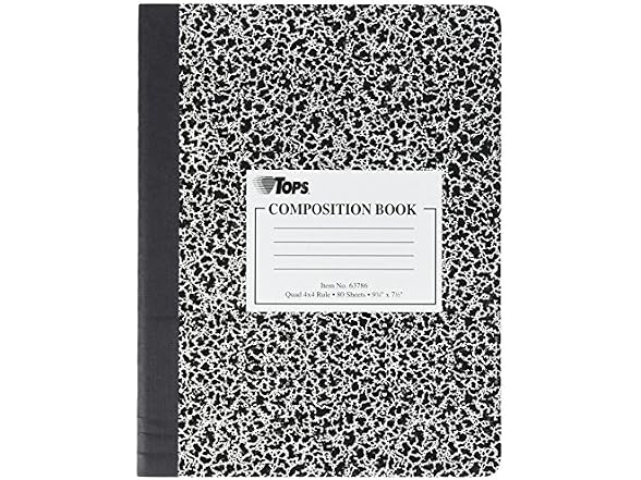 Tops Quad Ruled Composition Notebook