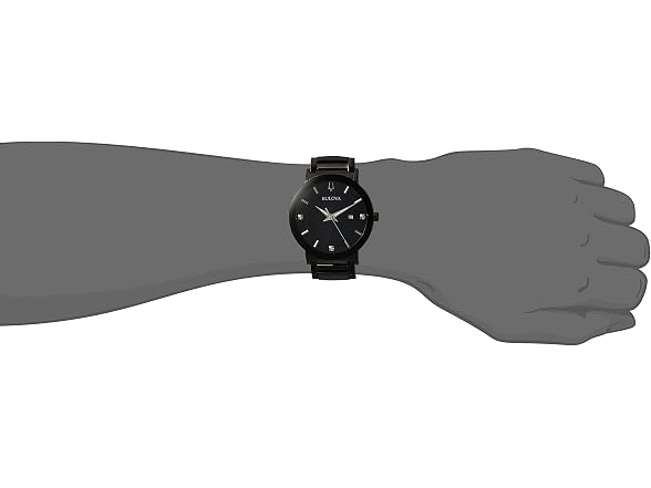 Bulova Men's 3-Hand Quartz with Diamond Dial Watch