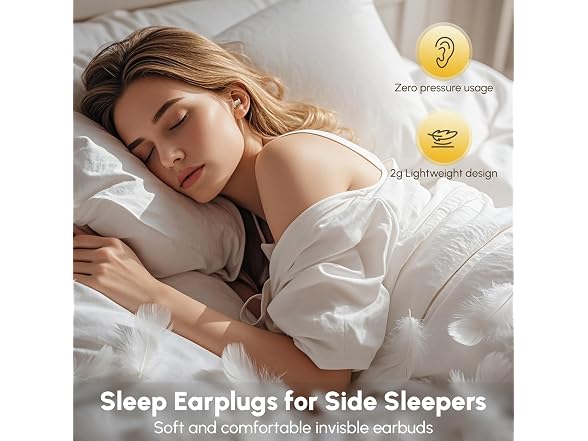 DYETUNY Sleep Earbuds for Side Sleepers