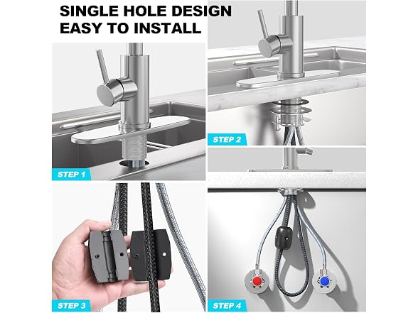 Kitchen Faucets with Pull Down Sprayer
