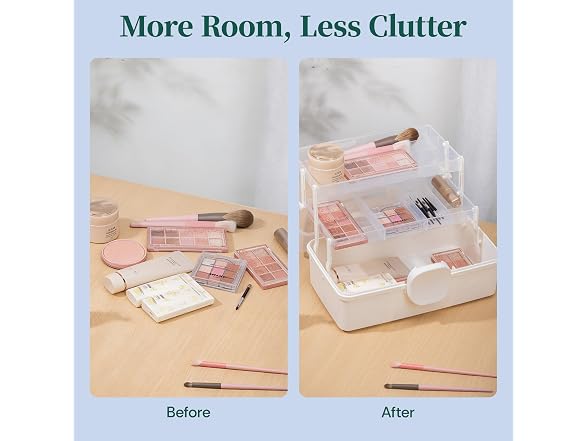 EVRY CO. 3 Pack 3-Layer Storage Box with Handle