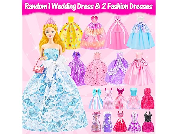 67PCS Doll Playset with Scooter & 11.5 Inch Doll