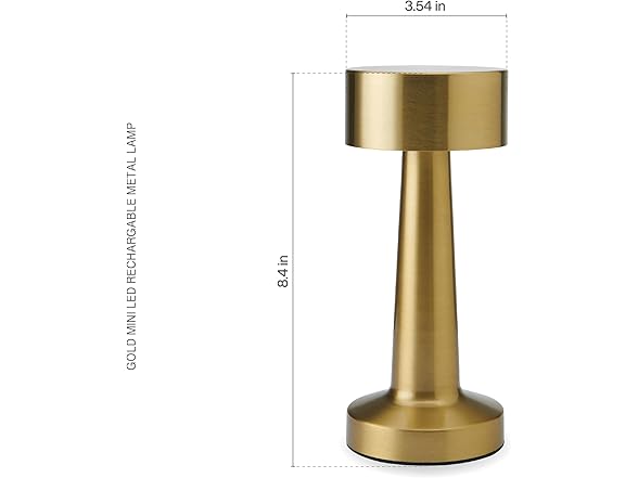Elements 8.4" Gold LED Desk Lamp