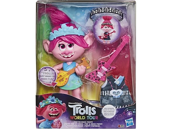 DreamWorks Trolls Pop-to-Rock Poppy Singing Doll