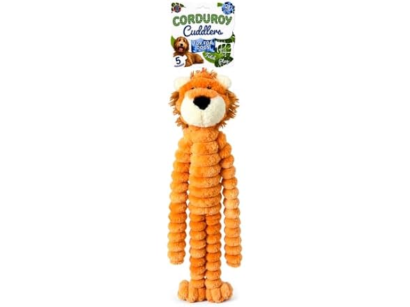 Bow Wow Pet Bow Wow Pet Corduroy Lion Stuffed Dog