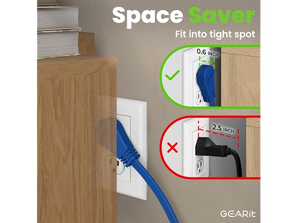 GEARit flat plug cord8