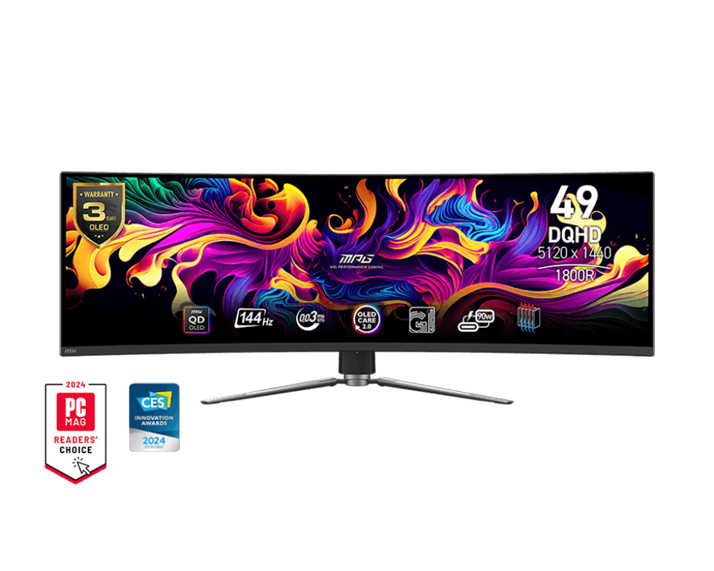 MSI 49" DQHD Curved Monitor | MPG 491CQPS QD-OLED - Gallery 2